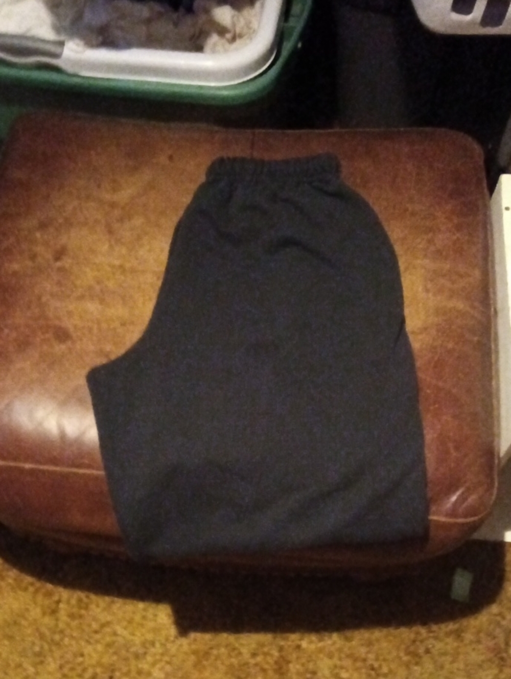 Jerzees Black Elastic-Waist Jogger Pants
